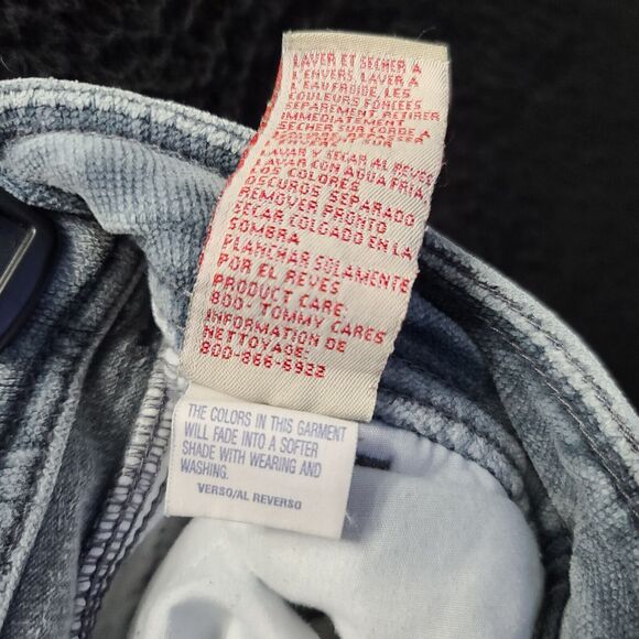 Tommy Jeans Womens Curduroy Pants Gray Size 5 Cotton Blend Stretch Pockets - Picture 7 of 12